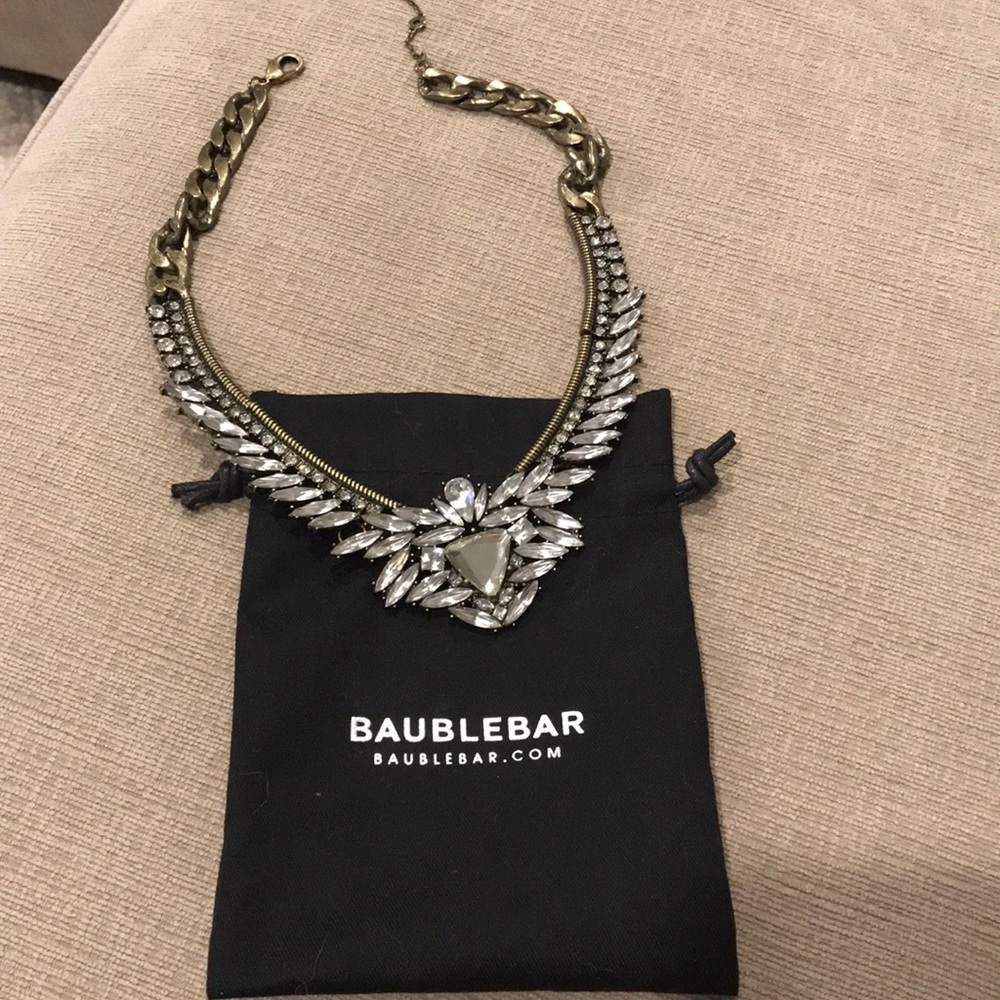 Gold statement necklace